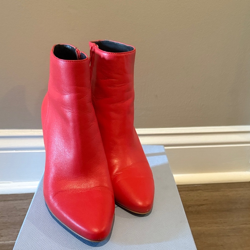 Banana Republic Bold Red Ankle Booties